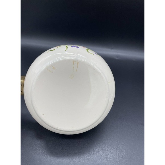 LINCOWARE ENAMEL SAUCEPAN 5 INCH WITH LID BRASS HANDLE VINTAGE 5" Saucepan - Picture 11 of 14